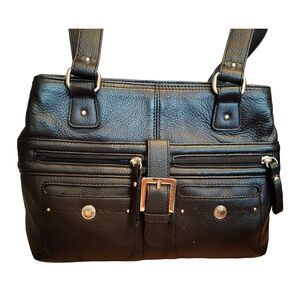 Stone & Co. Black Leather Shoulder Bag